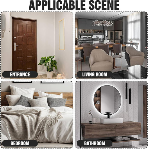 BESPORTBLE Contemporary Clear Wall Sconce Bedroom Light Fixture Creative Ceiling Lamp Warm Energy-Saving Decorative
