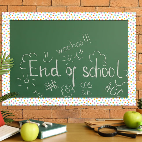 Zonon 65 Feet Bulletin Board Border, Decorative Straight Wavy Trim for Classroom Back to School Decor