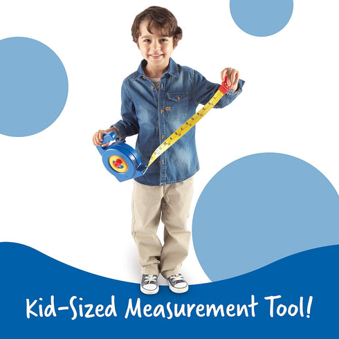 3" Counting Learning Resources Pretend Play Long Tape Measure - Kids Construction Toys, Preschool Activities, Pretend