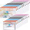 Mesh Zipper Pouch Bags - 10 Pcs A3 + 10 Pcs A4 Zipper Pouches for Organizing, Storage Bags for Office Supplies