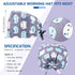 Geyoga 10 Pcs Women Nursing Scrub Caps, Surgical Cap with Buttons, Adjustable Breathable Turban Hats
