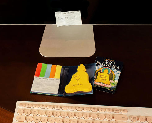 The Unemployed Philosophers Guild Sticky Notes of The Buddha, 3.25" by 4.25" Booklet with Individual Notes