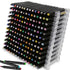 Evemodel 12 Layers Universal Marker Storage Trays, Clear Penholder Display for 180 Pens, Desk Organizer Holder