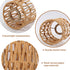 2 4.65.9 inch CHGCRAFT Pcs Rattan Lamp Shade Woven Lampshade Replacement Lamp Covers for Pendant, Table, Wall and Floor