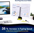 Note Tower Desktop Pro Dual Document Holder for Typing | Compact Paper Holder Stand for Desk, Black