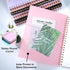 Yoment 8.5 x 11 Spiral Notebook - A4 Large College Ruled Journals, 100 GSM Paper, Pink, for School Note Taking