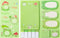 I Just Really Like Frogs Sticky Notes Set, 550 Sheets, Cute Cartoon Frogs Memo Pads, Animal Divider Tabs, Small Gift