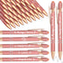 Kisston 36 Pcs Wedding Pens Bulk Bridal Shower Pens Favors Bachelorette Pens 6 Styles Retractable Ballpoint Pens