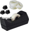 Desktop Tape Dispenser Black Non-Skid Base with 3 Premium Rolls Invisible Tape with 2 Extra Tape Dispenser Replacement Core by Top Quality Value Packs