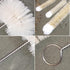 Coralpearl Stainless Steel Soda Bottle Cleaning Brush Set, Long Handle, Natural Boar Bristle for Narrow Neck Bottles