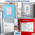 Mifflin-USA 12x8'' Magnetic Dry Erase White Board Sheet for Fridge, Stain-Resistant Kitchen Planner Board