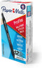 Paper Mate Ballpoint Pen Profile, Retractable Medium Point (1.0mm) Black, 12 Count