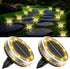 Solar Ground Lights Outdoor 2 Pack Waterproof, Upgraded Solar Garden Lights with