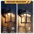 3000K 9.5W 800 1-Pack LIT-PaTH Outdoor LED Wall Lantern, Wall Sconce as Porch Lighting Fixture, Warm White, Lumen