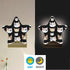 Burbuja 0.2W Cat Faces LED Night Light Plug into Wall Star-Shaped Nightlight Dusk to Dawn Auto Sensor for Bedroom
