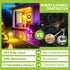 9 IP65,Multicolor Deconrations-4 Pack DAMINY Color Changing Solar Spot Lights Lighting Modes, Outdoor Waterproof RGB