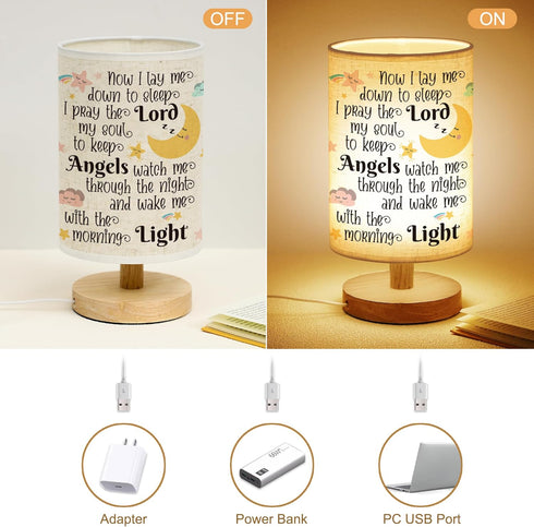 Heartfelt Baptism Night Light for Boys and Girls - Christening Gift with Prayer