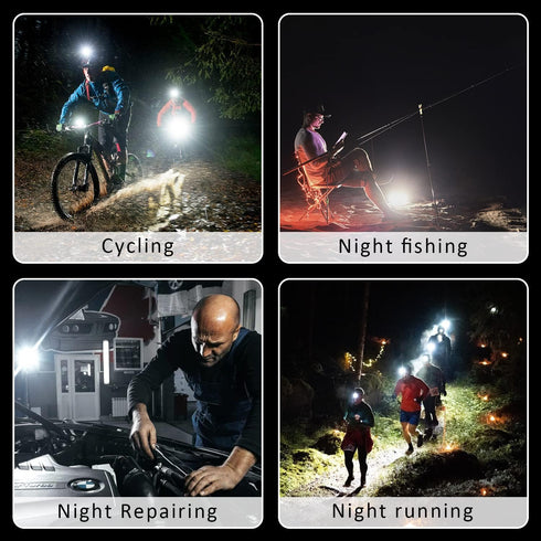 2Pack, MAKDAK COB Rechargeable Keychain Flashlight High Lumen Super Bright LED Work Light with Magnet,Clip,Bottle
