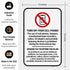 12x18 Inches, 3M .063 Turn Off Your Cell Phone The use of Cell Phones beepers Unauthorized Tape recorders Sign, EGP