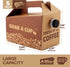 (5 Pack) 96 oz Stock Your Home Disposable Coffee Box Dispensers, Insulated Hot Cold Bulk Beverage Server Carafe, Coffee