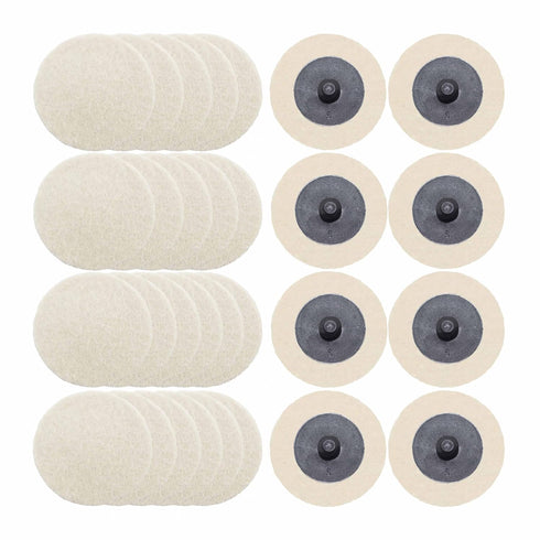 Merryland Wool Quick Change Disc 2 inch for Die Grinder, 2inch Polishing