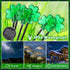 8 1 2 St. Patrick's Day Shamrock Pathway Lights, in Lucky Clover Light with Lighting Modes, Green Firefly Outdoor Decor