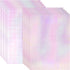 Bylion 2 Types Transparent Holographic Overlay Lamination Vinyl A4 Size Self-Adhesive Waterproof Sticker Paper, 10