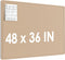 MaxGear Extra Large Bulletin Board, 48" x 36", Foldable Felt Board for Office, Home, School, Beige Brown