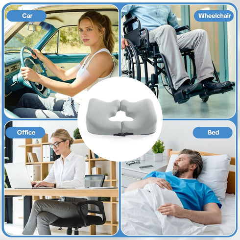 Tailbone HOMBYS Memory Foam Bed Sore Cushions for Butt, Bedsore Pressure Relief Pillow for Sleeping and Sitting