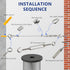 1/8" 165FT 304 M5 (50M/165FT) Wire Rope Kit Stainless Steel Cable with Turnbuckle String Light Hanging Wire Tensioner