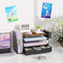 4-Tier gianotter Wood Desk Organizers and Accessories with File Holder, Desk Accessories & Workspace Organizers