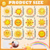 gisgfim 84 Pcs Sun Cutouts 12 Designs Bulletin Board Cut Outs Decoration Large Sunshine Classroom Cut-Outs Happy Sun Bulletin Board Cutouts Decor for Baby Shower Spring Summer Sunshine Party Supplies by gisgfim
