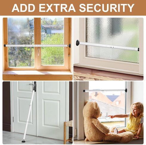 Enayplon Jammer, 1 Pack Sliding Glass Door Security Bar, Patio Door Barricade Security Bar, Apartment BarSliding Door