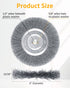 ZORUNNA 2Pcs 6 Inch Wire Wheel for Bench Grinder, High-Quality Brush for Cleaning Rust from Car Parts