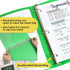 BAZIC 3 Ring Binder 1" Poly Binders Organizer, Matte Color Soft Cover, Round Ring, Holds 175 Sheets (6-Count)
