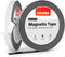 GAUDER Self-Adhesive Magnetic Tape, Strong Foam Adhesive Strips for Uneven Surfaces, High Strength Magnet Roll (10 ft x