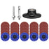 HARFINGTON 23pcs Quick Change Discs Set 3" Roll Lock Sanding Discs with