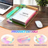 Suzile 3 Pcs Iridescent Acrylic Letter Organizer, Stackable Letter Tray for Desk File Document Folder