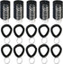 Smanzu 10 Pieces Colorful Wrist Coil Keychain Wristband Spiral Key Ring Bracelet Key Holder for Pool Gym ID Badge(Solid