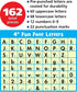 Teacher Created Resources Fun Font Letters, Black Stitch, 4" (TCR75150)