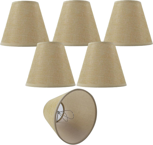 TAaMTYH Small Lamp Shade Chandelier Shades Set of 6Fabric Lampshade for Wall LampChandelier