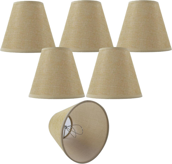 TAaMTYH Small Lamp Shade Chandelier Shades Set of 6Fabric Lampshade for Wall LampChandelier