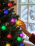 25FT 25 G40 Bulbs, SUNSGNE LED Colored Christmas Lights with LED Shatterproof Frosted Multicolor Globe Waterproof