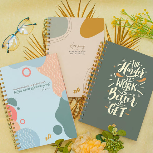 Journals For Writing - 10.25" X 7.25", 300 Pages, Hardcover Spiral Notebook, College Ruled, Women's Journal, Spiral