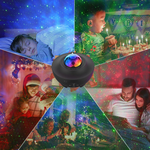 Star Projector,Galaxy Projector for Bedroom,Galaxy Night Light with Timer and Remote,Bluetooth Speaker,White Noise,Star