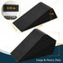 Large Rubber Door Stoppers for Bottom of Door Big Heavy Duty Door Stopper Wedge, Black Sturdy Door Stops for Floor, Non-Slip Stackable Doorstop for Home Office Commercial Use, 2 Pack