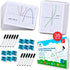 Simply Magic 12 Pack Double-Sided Dry Erase Graph Lap Boards, Individual Classroom Whiteboards for Students