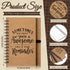 Cholemy 90 Pcs Employee Appreciation Gifts, Retractable Motivational Bamboo Pens, Kraft Notebooks with Keychain