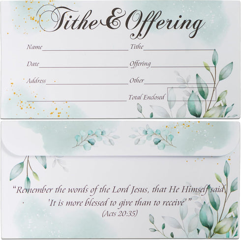 Offering Envelopes for Church - 200 Count - Tithes and Cash Envelopes for Offerings
