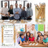 Yeaqee 72 Sets Employee Appreciation Gifts Bulk, Thank You Gift Office Bamboo Pen with Inspirational Cards, Christmas
